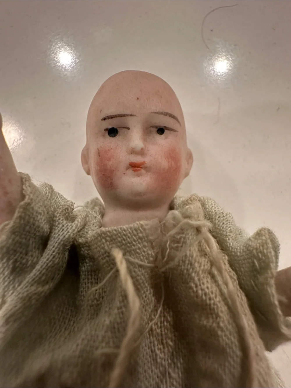 Antique Gebrüder Heubach 6095 German Character Bisque Baby Doll